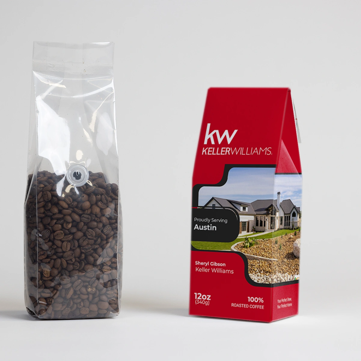 Keller Williams custom-branded coffee box
