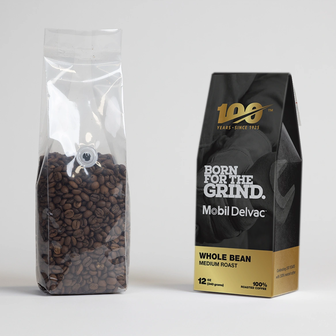 Mobil Delvac custom-branded coffee box
